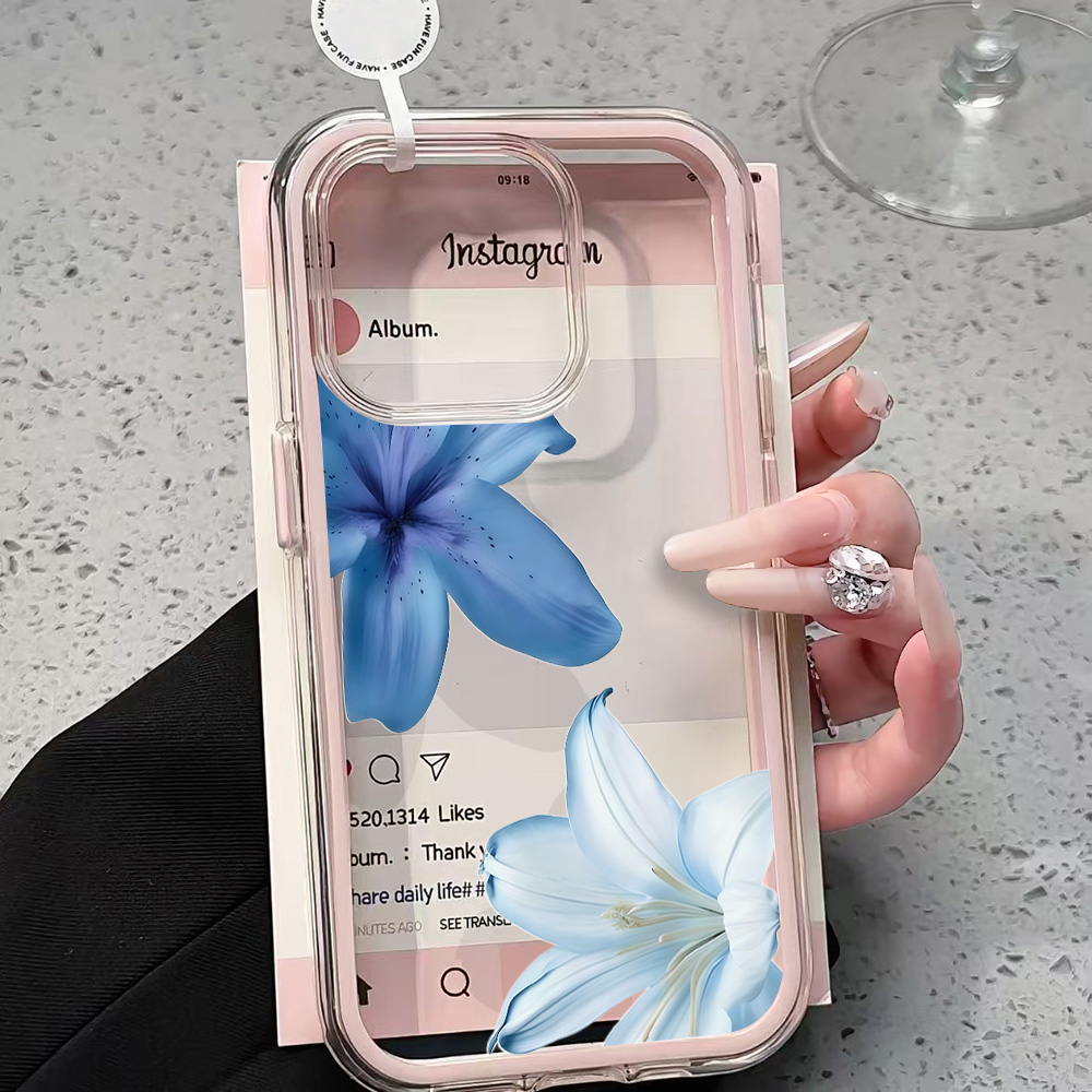 Blue Lily Flower Clear Phone C - огляд і ціна Plants X