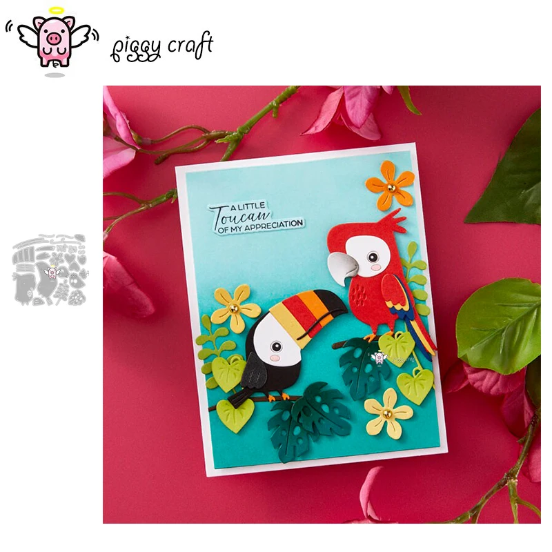 Piggy Craft metal cutting dies - огляд і ціна Plant Parenthood
