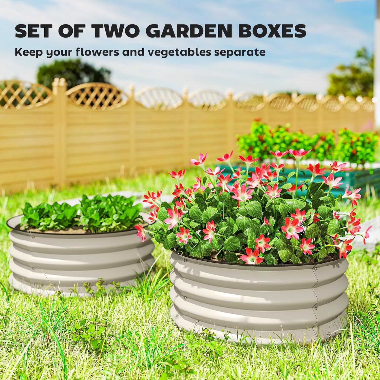 Galvanized Raised Garden Bed S - огляд і ціна Plants X