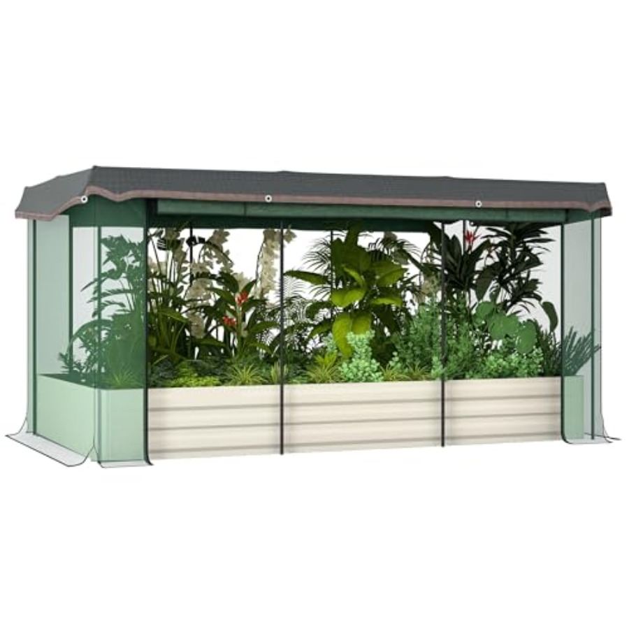7.3 x 3.4 x 1 ft Galvanized Ra - огляд і ціна Plants X